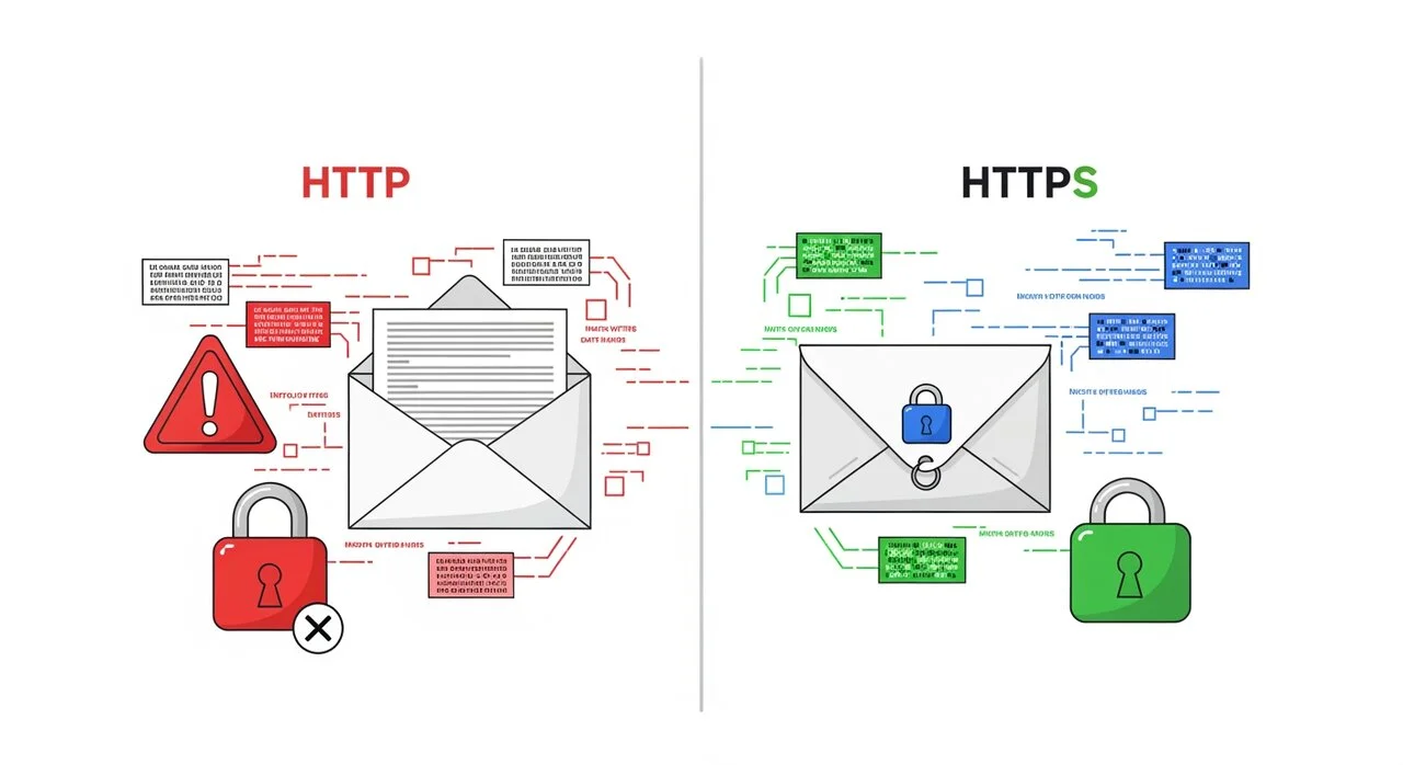 HTTP vs HTTPS - skillnaden mellan osäker och säker anslutning